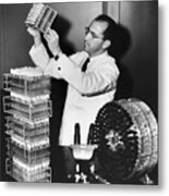 Creator Of The Polio Vaccine Jonas Salk Metal Print