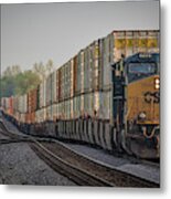 Csx Q028 As It And Q026 At Princeton In Metal Print