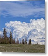 Cumulus Clouds, Wyoming Metal Print