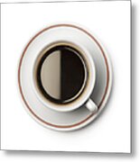 Cup Of Coffee Clipping Path Included Metal Print