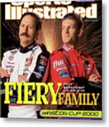 Dale Earnhardt Sr And Dale Earnhardt Jr, 2000 Nascar Sports Illustrated Cover Metal Print