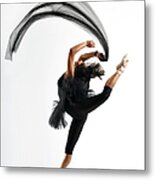 Dancer Jumping Metal Print