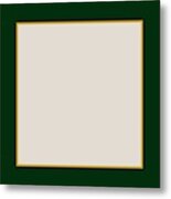 Dark Green And Tan Two Tone For Home Decor Metal Print