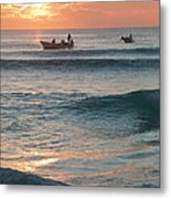 Dawn Fishing Boats Metal Print