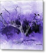 Dead Tree And Black Birds Metal Print