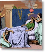 Death Of Cleopatra, Queen Of Egypt, 30 Metal Print