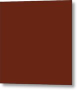 Deep Reddish Brown Solid Plain Color For Home Decor Pillows Blankets Metal Print