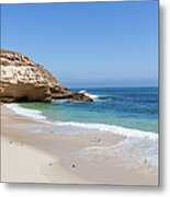 Deserted Beach And Blue Water, Australia Metal Print