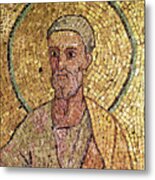 Detail Of St Peter, Mosaic Metal Print
