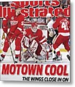 Detroit Red Wings Goalie Chris Osgood, 2009 Nhl Stanley Cup Sports Illustrated Cover Metal Print
