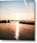 Detroit River Metal Print