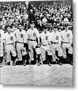 Detroit Tigers 1935 Pitching Staff At Metal Print