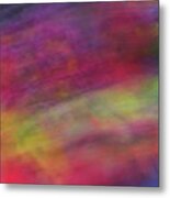 Diagonal Soft Abstract Diagonal Lines Rainbow Colors Background Artwork Metal Print