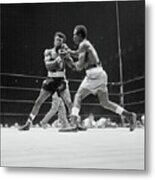 Dick Tiger Punching Emile Griffith Metal Print