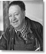 Diego Rivera Standing In Front Metal Print