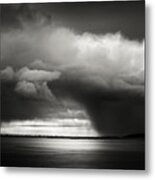 Distant Rain Metal Print