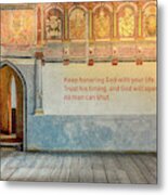 Divinely Opened Doors Metal Print