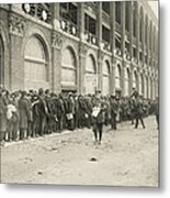 Dodgers Fans In Line At Ebbets Field Metal Print