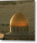 Dome Of The Rock Mosque In Jerusalem Metal Print