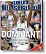 Dominant Emeka Okafor Leads The Huskies To A Resounding Sports Illustrated Cover Metal Print