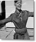 Doris Day During 'calamity Jane' Photo Shoot Metal Print