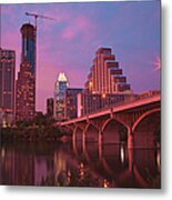 Downtown In The City Of Austin Metal Print