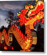 Dragon Lights Metal Print