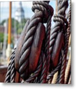 Draken Rigging As Seen In Annapolis Metal Print