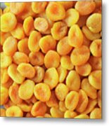 Dried Apricots, Full Frame, Close-up Metal Print