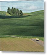 Drive In The Palouse Metal Print
