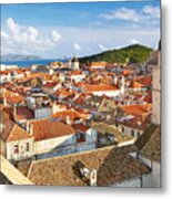 Dubrovnik - Aerial View From City Walls Metal Print