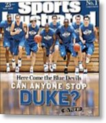 Duke University Basketball Team Sports Illustrated Cover Metal Print