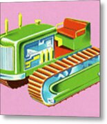 Earth Moving Equipment Metal Poster