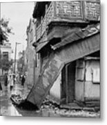 Earthquake Damage In Beijing Metal Print