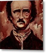 Edgar Allan Poe Dry Blood Metal Print