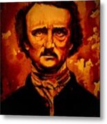 Edgar Allan Poe Fresh Blood Metal Print
