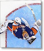 Edmonton Oilers V New York Islanders Metal Print