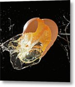 Egg Exploding Metal Print