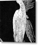 Egret Metal Print