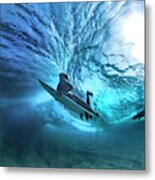 Ehukai Duck-dive Metal Print