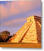 El Castillo Chichen Itza Yucatan Mexico Metal Print