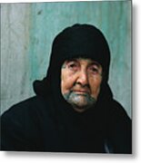 Elderly Palestinian Woman With Tattoo Metal Print