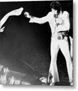 Elvis Presley In Concert Metal Print