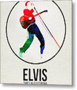 Elvis Presley Watercolor Metal Print