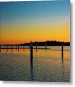 End Of The Day On Skull Creek Metal Print