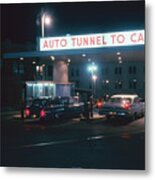 Entrance To Detroit-windsor Tunnel Metal Print