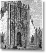 Entrance To The Cathedral Of Mexico Metal Print