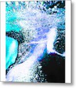 Escaping The Darkness Through Bubble Chaos Metal Print