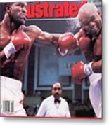 Evander Holyfield, 1991 Wbcwbaibf Heavyweight Title Sports Illustrated Cover Metal Print