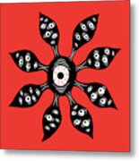 Evil Eye Monster Creepy Weird Gothic Art Metal Print